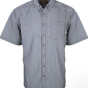 Drake Waterfowl Men’s Featherlite Plaid Short Sleeve Button Down T-Shirt